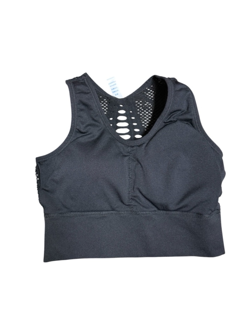 Seamless Black Mesh Sports Bra size small - Picture 4 of 4